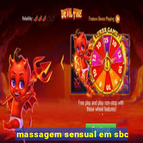 massagem sensual em sbc