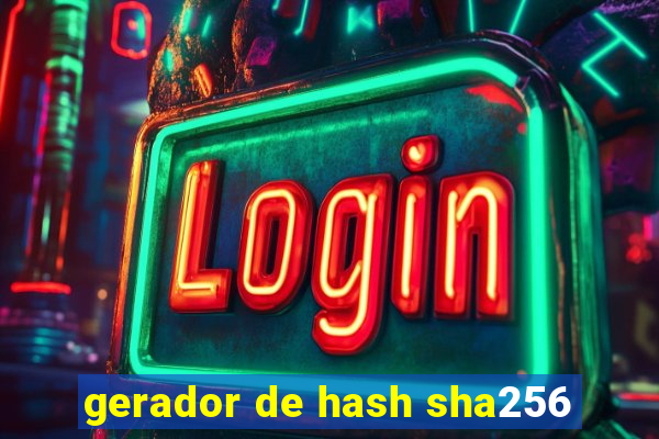 gerador de hash sha256